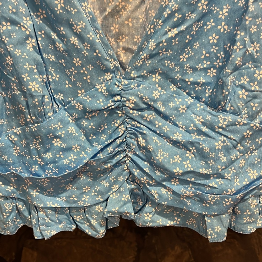 ASOS Design Floral Ruched Top - Picture 2 of 5